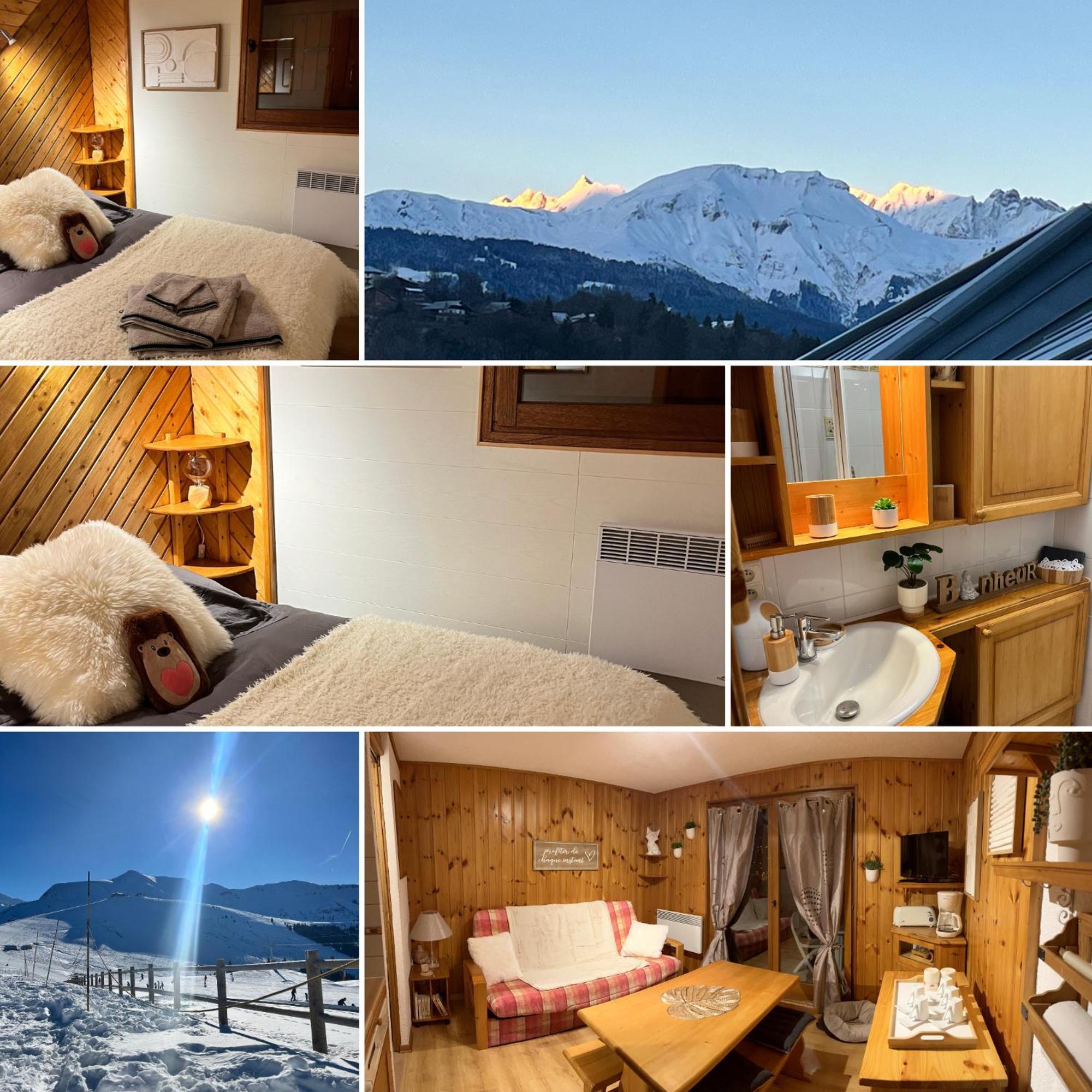 Ski Ou Thermes? Un Appt Cabine Avec Vue Magnifique Saint-Gervais-les-Bains Eksteriør bilde